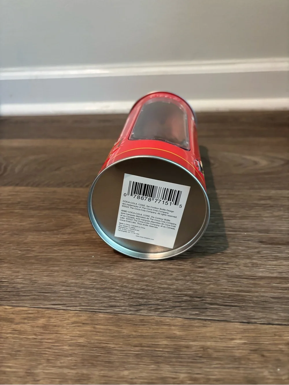 Coke Straw Holder Tin with Paper Straws  Perfect for 8